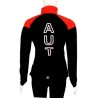 женская разминочная куртка Löffler Team Austria Gore-Tex Infinium WS Light красно-чёрная